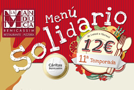 Nuevo menú solidario en el restaurante La Manduca de Benicàssim