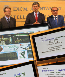 El Alcalde de Castellón presenta las cuentas para el próximo año que ascienden a 163 millones de euros