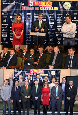Homenaje a las empresas e instituciones que respaldan el V Maratón Internacional Ciudad de Castellón