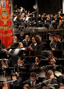 Concierto  de La Unión Musical Santa Cecilia en el Teatro Municipal de Benicàssim en honor a su patrona