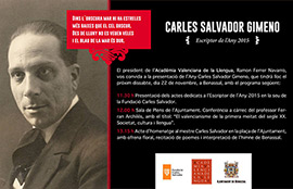 Benassal acoge el 22 de noviembre la presentación del Año Carles Salvador