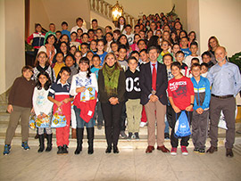 Lectura de los Derechos del Niño en el ayuntamiento de Castellón