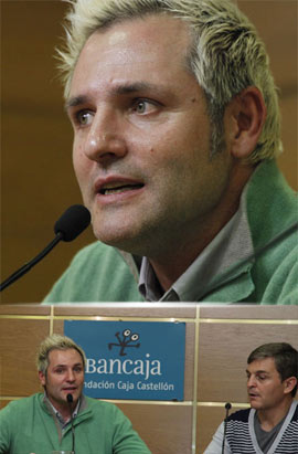 Santiago Cañizares presentó su libro ¡Papá, quiero ser futbolista! en la Fundación Caja Castellón
