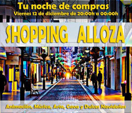 Noche de compras en la calle Alloza el viernes 12 de diciembre