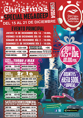 El Christmas Special Megadeep llega la próxima semana al Gran Casino Castellón