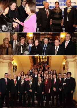 Cena de hermandad de los ocho clubes Rotary de Castellón