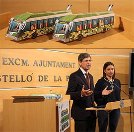 Actos con motivo de la puesta en marcha del TRAM entre la UJI y el Grao