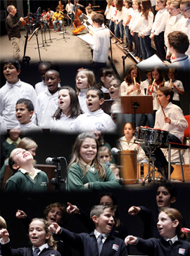 Más de 200 niños en el Festival Escolar de Navidad en el Teatro Principal