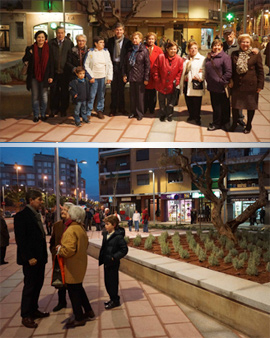 Visita a la recién remodelada plaza Juan XXIII