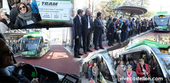 Puesta en marcha de la Línea 1 del TRAM entre el Grau y la Universitat Jaume I
