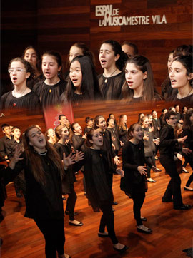Cor Infantil de Amics de la Unió de Granollers cerró el ciclo musical de M´Agrada el Nadal de Benicàssim