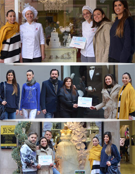 Entrega de los premios a los comercios ganadores de la Ruta Castellón Christmas 2014
