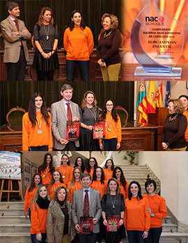 Las subcampeonas de España de Base y las Medalla de Bronce de la Copa de la reina del Club Tramuntana visitan el Ayuntamiento
