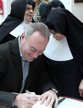 El President de la Generalitat, Alberto Fabra, visita el Hogar Virgen de Lidón