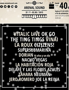 Ok Go, The Ting Tings, Citizens! y Vinai confirmados en Arenal Sound 2015