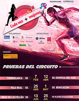 CIRCUITO 5K CADA VEZ + MUJERES DIPUTACIÓN