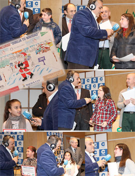 Entrega de premios del VII Concurso Infantil Dibuja tu Navidad que han organizado COPE Castellón y El Corte Inglés