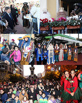 Los Reyes Magos llegaron a Castellón por tierra, mar y tram