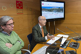 La web de la Diputación registró 1.000 visitas diarias y un total de 12.200 descargas durante 2014