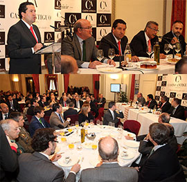 Conferencia del presidente de la Diputación de Castellón, Javier Moliner, en los desayunos del Real Casino Antiguo