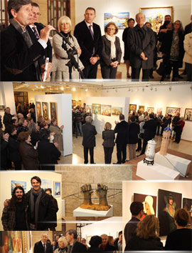 Inauguración de la exposición de la Asociación Cultural de Bellas Artes y Artesanía de Castellón
