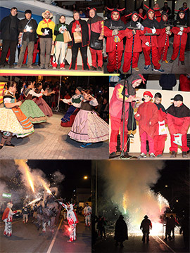 El Grau celebró Sant Antoni del Porquet con Botafocs y su Ball de Dimonis