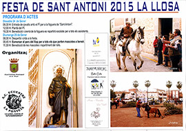 La Llosa celebra Sant Antoni los días 24 y 25 de enero