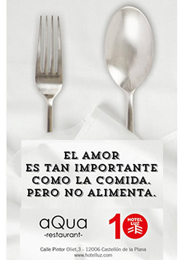 Love Everywhere & Mil Amores, menús San Valentín en aQua Restaurant