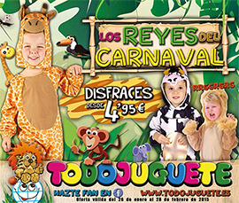 Los Reyes del Carnaval en Todojuguete Castellón