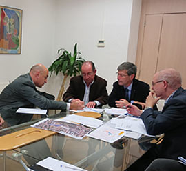El Ayuntamiento de Castellón, la Conselleria de Infraestructuras y ADIF avanzan en el estudio del párking nuevo en el entorno de la estación