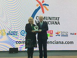 Benicàssim recibe en Fitur una distinción en reconocimiento a la calidad turística