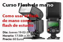 Próximo curso sobre el Flash de mano en el Aula de Fotografía de Foto Video Lledó