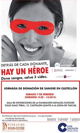 Donación de sangre en la Fundación Dávalos-Fletcher este sábado 7 de febrero