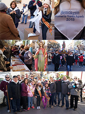 Romería en honor a Santa Águeda  en Benicàssim