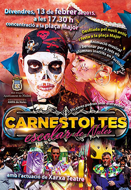 Xarxa Teatre animará este año el carnaval escolar de Nules organizado por el ayuntamiento