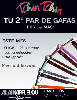 Por solo 1€ más, elige un segundo par de gafas en Alain Afflelou