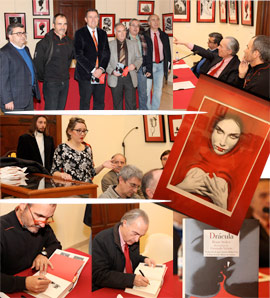 Inauguración de la exposición de ilustraciones sobre Drácula de Fernando Vicente