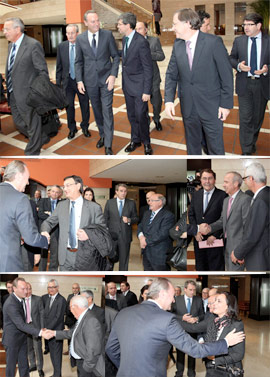 Almuerzo del President de la Generalitat, Alberto Fabra con la CEC