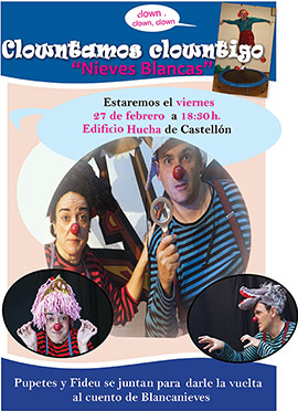 Fundación Caja Castellón acoge el espectáculo Nieves Blancas en Clowntamos contigo