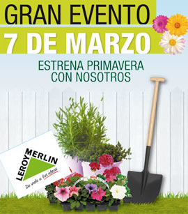 Estrena primavera con los talleres de Leroy Merlin el 7 de marzo