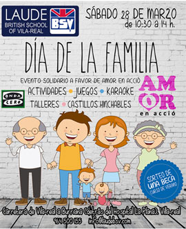 Estás invitado al día de la familia del Laude British School of Vila-real