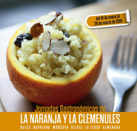 Las jornadas gastronómicas de la naranja y la clemenules llegan a La Llosa a partir del 9 de marzo