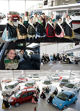 La Reina Infantil y sus Damas de Honor de la Magdalena 2015 visitan Comauto