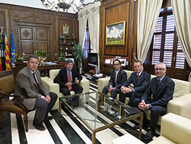 Bruno de Bièvre, nuevo máximo ejecutivo de UBE Corporation Europe, visita al Alcalde de Castellón