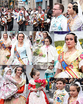 Ofrenda de flores a la patrona de Burriana, la Mare de Déu de la Misericordia