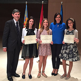 Excelencia académica de alumnas Lledó, reconocida por la Conselleria de Educación