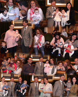 Entrega de medallitas a 39 niños nacidos durante 2014 en Castellón
