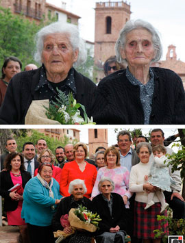 Homenaje a la centenaria Dolores Capdevila Ibáñez en Vilafamés