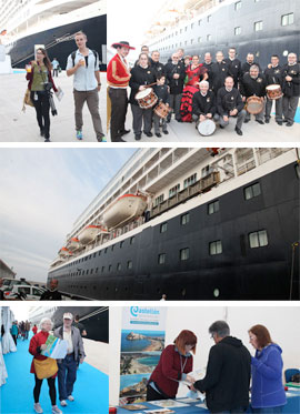 El crucero Prinsendam, de Holland America Line, atracó en el Muelle de Cruceros del Puerto de Castellón