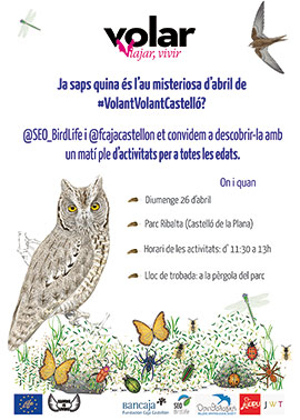 Descubre con SEO/BirdLife y la Fundación Caja Castellón las aves migratorias 